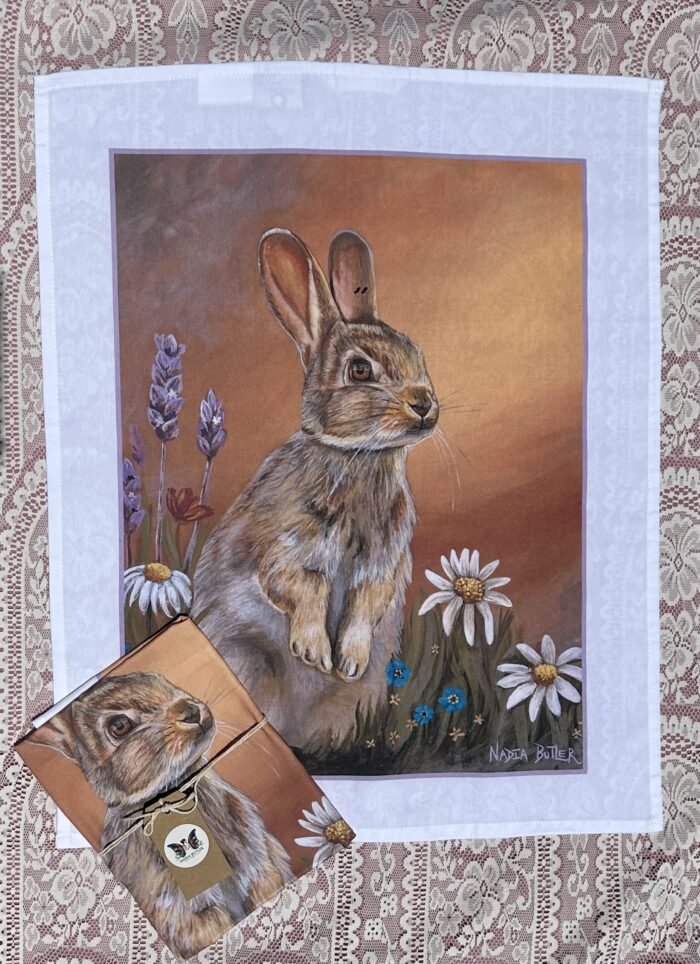 Tea Towel - Curious Rabbit